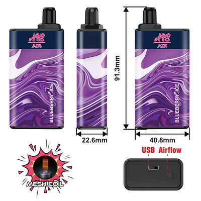 950mAh Ais Lucht 5000 Rookwolkencbd Beschikbaar Vape Apparaat 15ml