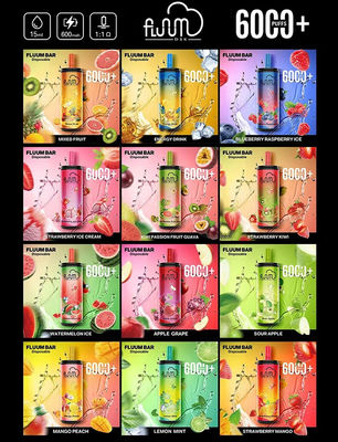 In het groot Beschikbare vape6000puffs 15ml Vooraf gevulde ejuice 650mAh van FluumBar6000