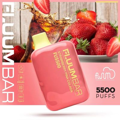 12 ml voorgevulde Fluum Bar 5500 Juice Flavours Wegwerpvape 650mAh