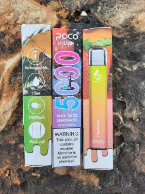 650mah poco enorme 5000 CBD wegwerpapparaat met SUS304 Shell
