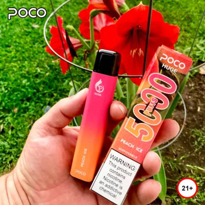 POCO HUGE 5000 inhaals CBD Wegwerp Vape Pen Apparaat 1,2 ohm Met SUS304 Shell