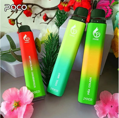 POCO HUGE 5000 inhaals CBD Wegwerp Vape Pen Apparaat 1,2 ohm Met SUS304 Shell