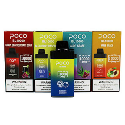 POCO BL10000 Oplaadbare wegwerp vape 20ml 5% Nic 650mAh Mesh Coil Fruit Falvors