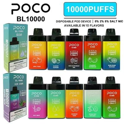 High-Performance Big Puff Vape Model Geen POCO 10000 Puffs Gemengde Kleur Nic 0% voor uw