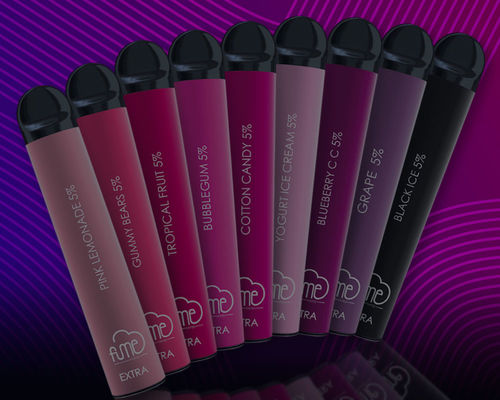 De Banaandamp Extra 950mAh Beschikbaar Nic Salt Vape van de 1500 Rookwolkenaardbei