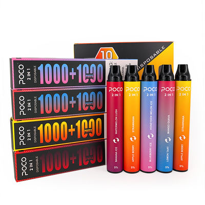 POCO 2 in 1 Pre Gevulde Zoute Nicotine Beschikbare Vapes 5% Nic 950mAh