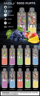 MIOU 9000 18 ml Wegwerp Vape E Liquid Voorgevulde Variëteit Geruchte
