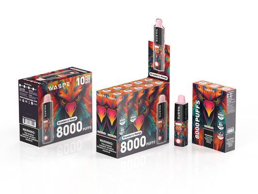 8000Puffs Eenmalige elektronische pen met Type-C laadpoort zonder