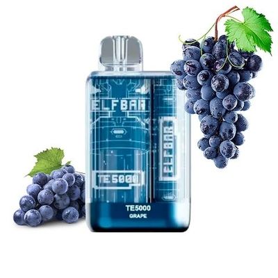 Te5000 OEM Vape 13.5ml Druivenijs Beschikbare Vape 5000 Rookwolken 950mah