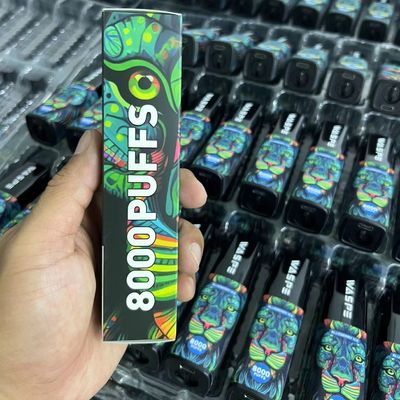 8000Puffs Eenmalige elektronische pen met Type-C laadpoort zonder