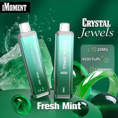 Eenmalige vapepen kristallen juwelen 4500 puffs mesh spoel 15 ml vloeibare oplaadbare ecig