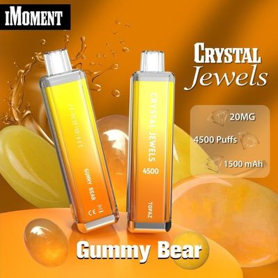 Eenmalige vapepen kristallen juwelen 4500 puffs mesh spoel 15 ml vloeibare oplaadbare ecig