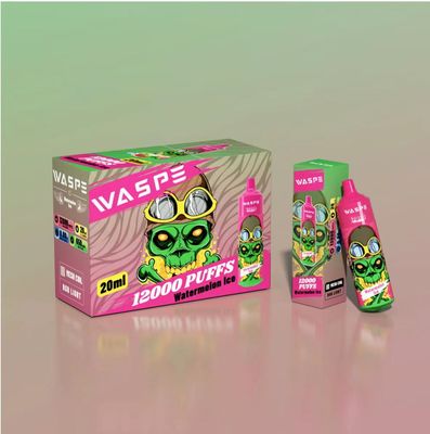 Waspe 12000 Puff Oplaadbaar Wegwerp Vape Fruit Aroma E Cig OEM Beschikbaar