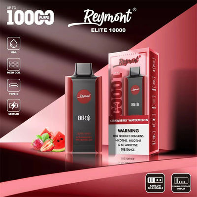 Elite 10000 Puffs Oplaadbaar Wegwerp Vape-apparaat 1,2 ohm Weerstand Mesh Coil 8 Fruit Flavor