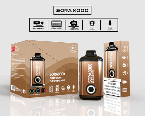Sora000 Puffs Wegwerps sigaretten 1,1 ohm 14 ml voorgevulde sap
