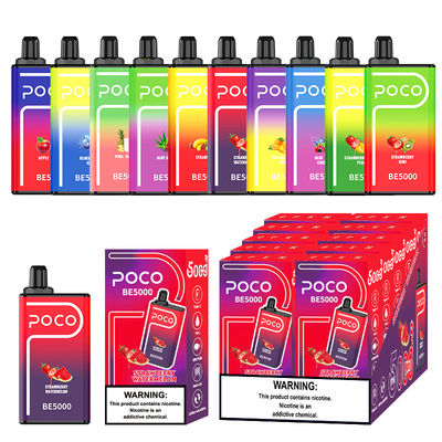 14 ml 5000 Puffs Big Puff POCO BE5000 Vape Mesh Coil Wegwerp Vape Box 1,2 ohm