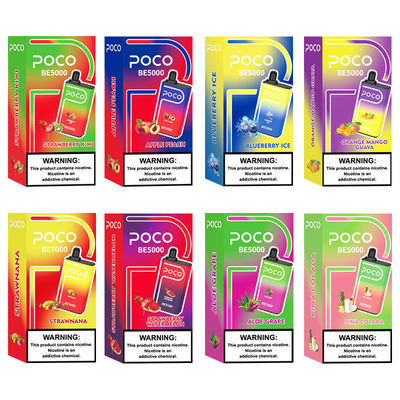 14 ml 5000 Puffs Big Puff POCO BE5000 Vape Mesh Coil Wegwerp Vape Box 1,2 ohm