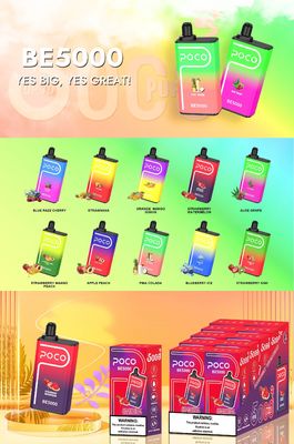 14 ml 5000 Puffs Big Puff POCO BE5000 Vape Mesh Coil Wegwerp Vape Box 1,2 ohm