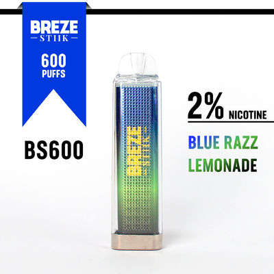 600Puffs Wegwerp Vape Pen met 2% nickel voor Vaping Experience in Display Box