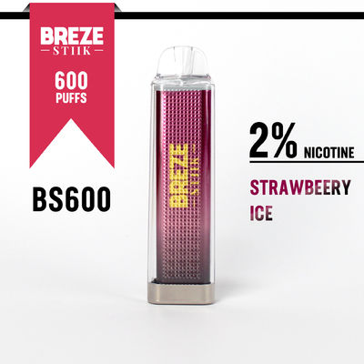 600Puffs Wegwerp Vape Pen met 2% nickel voor Vaping Experience in Display Box