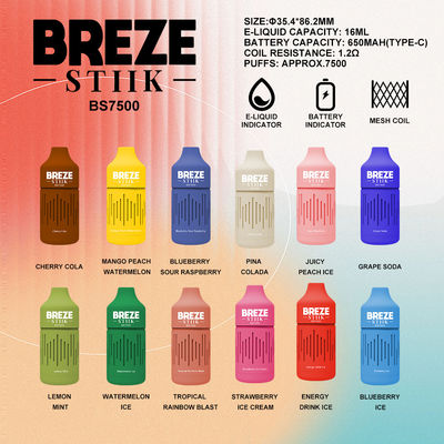 Voorgevulde wegwerp vape 200pcs/karton 10pcs/doos 7500 Puff for Performance