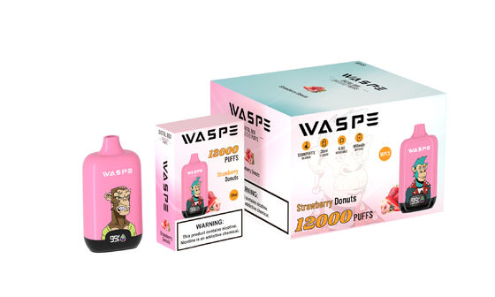 Waspe 12000 Puffs Ouderdom ≥18 Big Puff Vape met 650mAh batterij 10 stuks per doos 200 stuks per koffer
