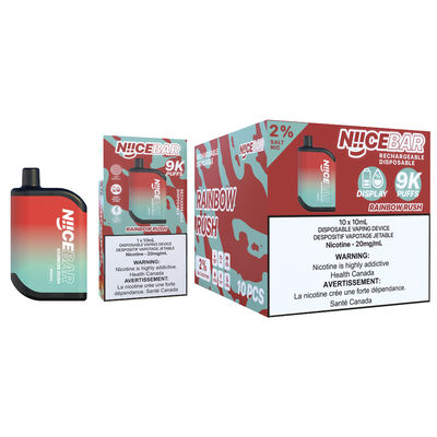 Ervaring 9000puffs Big Puff Vape met USB Type-C opladen 15ml Ejuice Capaciteit