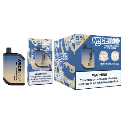 Leuke Bar 9000 Puffs Big Puff Vape Wegwerp Vape Met LED Display