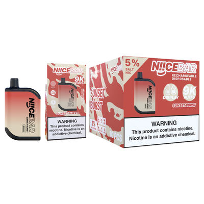 Leuke Bar 9000 Puffs Big Puff Vape Wegwerp Vape Met LED Display