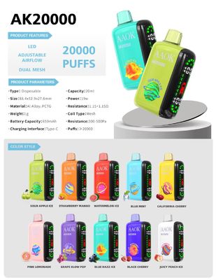 Geek Bar Plus AKKOK 20000puffs Wegwerp Vape Pen met Screen Print Logo