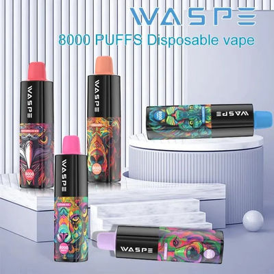 10 smaken 8000 puffs wegwerp vape pen met luchtstroom verstelbare en Type-C laadkabel