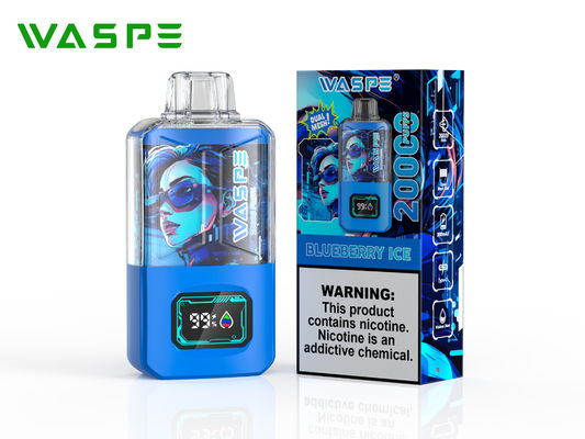 Sus304 Big Puff Vape Met 20000 Puffs 650 Mah Battery Screen Display