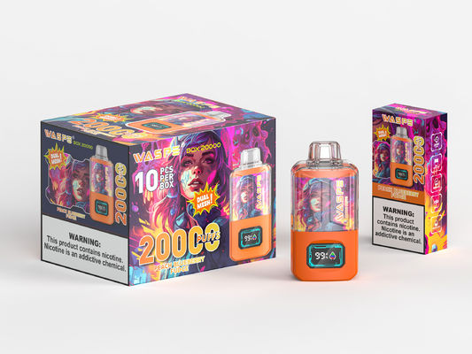 RGB licht grote puff vape batterij 650Mah Sus304 20000Puffs