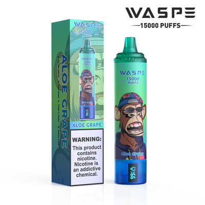Fruitige smaken Big Puff Vape met 650mAh batterijcapaciteit OEM-kleuren en uitgebreide 15000 puffs