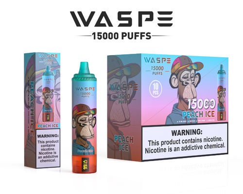 22 ml Ejuice Capaciteit Big Puff Vape met 650mAh batterij en 0.8ohm weerstand 15000 puffs