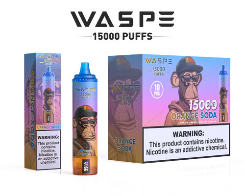 22 ml Ejuice Capaciteit Big Puff Vape met 650mAh batterij en 0.8ohm weerstand 15000 puffs