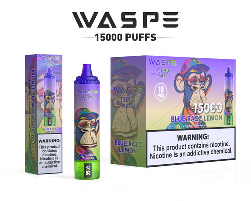 Type C oplaadpoort 15000 Puffs Vape met RGB Light 2% Nic 22 ml Ejuice Capaciteit