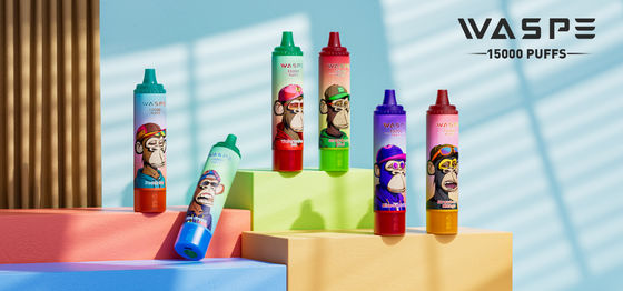 22 ml Ejuice Capaciteit Big Puff Vape met 650mAh batterij en 0.8ohm weerstand 15000 puffs