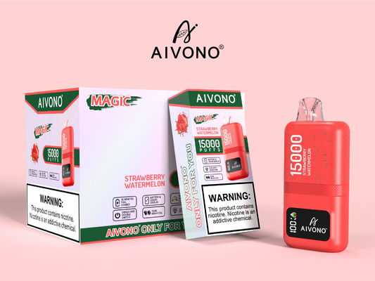 Aanpasbare logo vape pen met 15k puffs oplaadbare slimme vaporizer 0/2/3/5% nicotine sterkte
