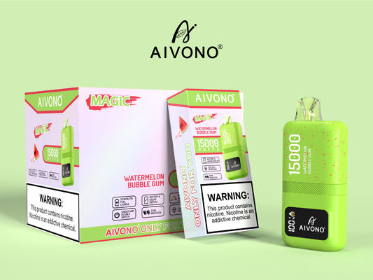 Aanpasbare logo vape pen met 15k puffs oplaadbare slimme vaporizer 0/2/3/5% nicotine sterkte