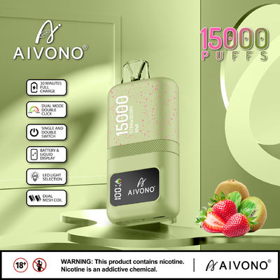Aanpasbare 24 ml slimme vapepen met 1.0 Ohm spoel 0/2/3/5% nicotine sterkte display