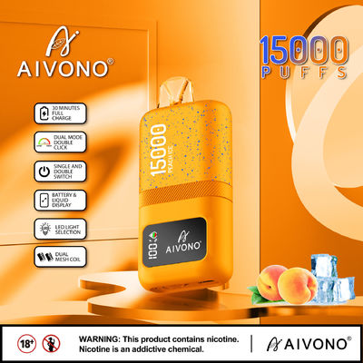 Draagbare slimme inktdamperaar met 600mAh batterij 15 Fruit Flavors 24ml Liquid Capacity