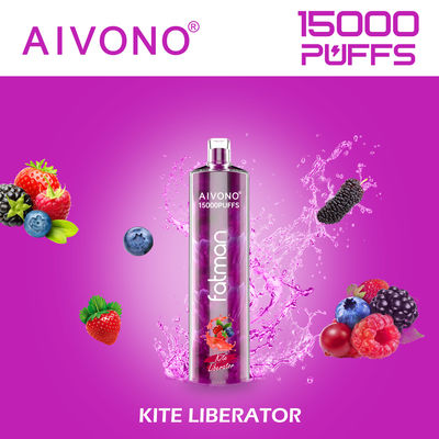 24 ml Ronde druppelpunt voorgevulde wegwerp vape met type C oplaadbare batterij