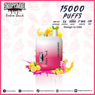 Nicotine 5% sterkte Type C oplaadbare vape met mesh spoel
