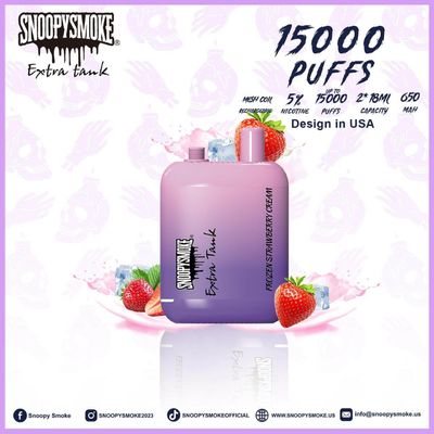 15000 puffs Fruit Flavor Vape Dubbele 18 ml batterij met 650mAh Type C oplaadbare batterij