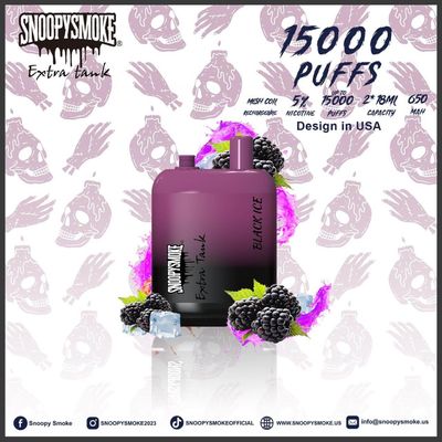 Dual tank Type C oplaadbare batterij met 15000 puffs Fruit Flavour 1,2 ohm Mesh Coil