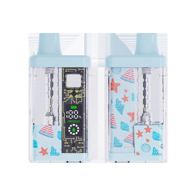 Keramisch verwarmingselement CBD Wegwerp-dampapparaat 2 ml Volume 280mAh Batterij Type C Laad 1,3Ω Weerstand