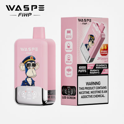 40000 puffs Dubbele smaak WASPE FiHP 40K 36mL Voorgevulde wegwerp vape